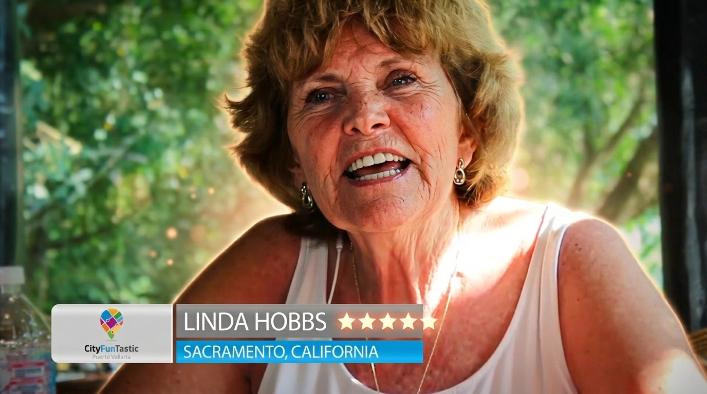 Linda Hobbs comparte su experiencia después de recorrer Puerto Vallarta con CityFunTastic.